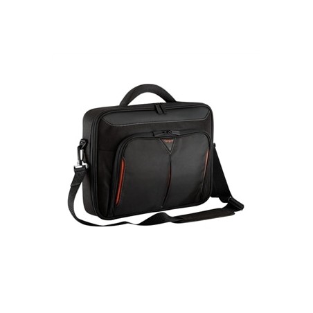 Targus Classic Clamshell BlackRed - Stylish & Durable Laptop Bag (CN414EUT)